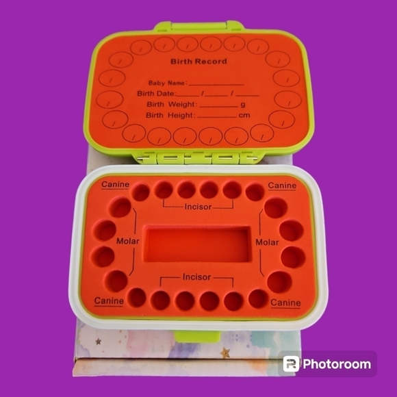 3/$30 FANNY UNICORN Green Baby Teeth Holder Case - Picture 3 of 7